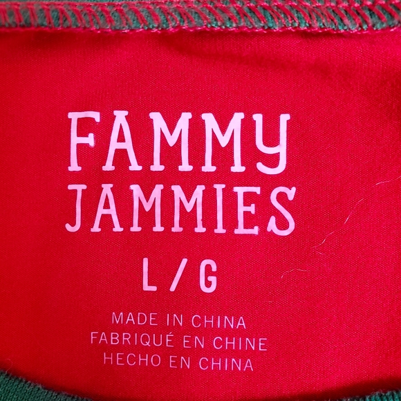 Fammy Jamimes Christmas Themed Pajama Top - Picture 2 of 5